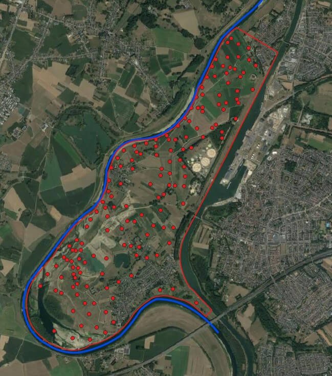 Location Map Kriging with External Drift