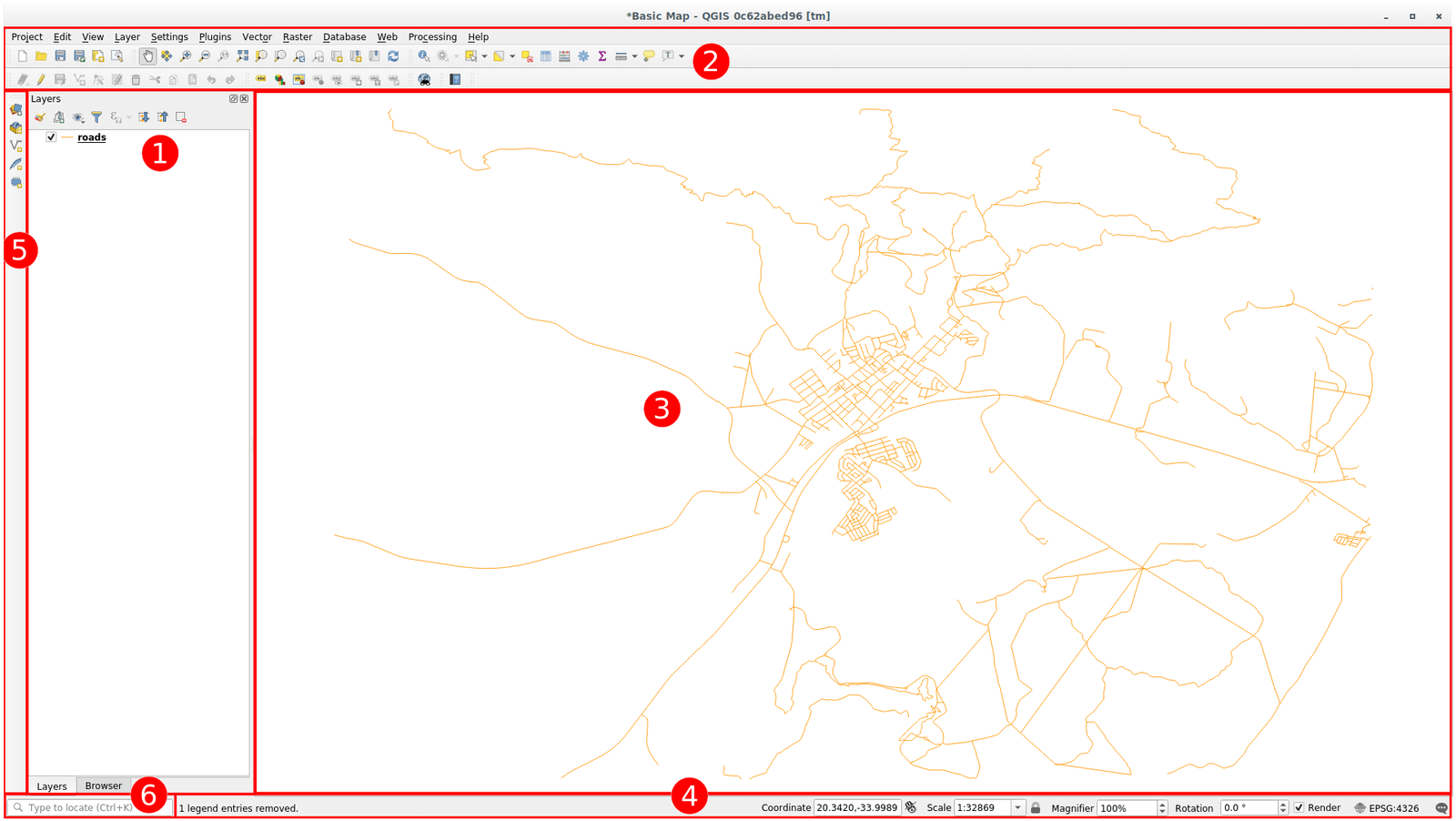 QGIS interface